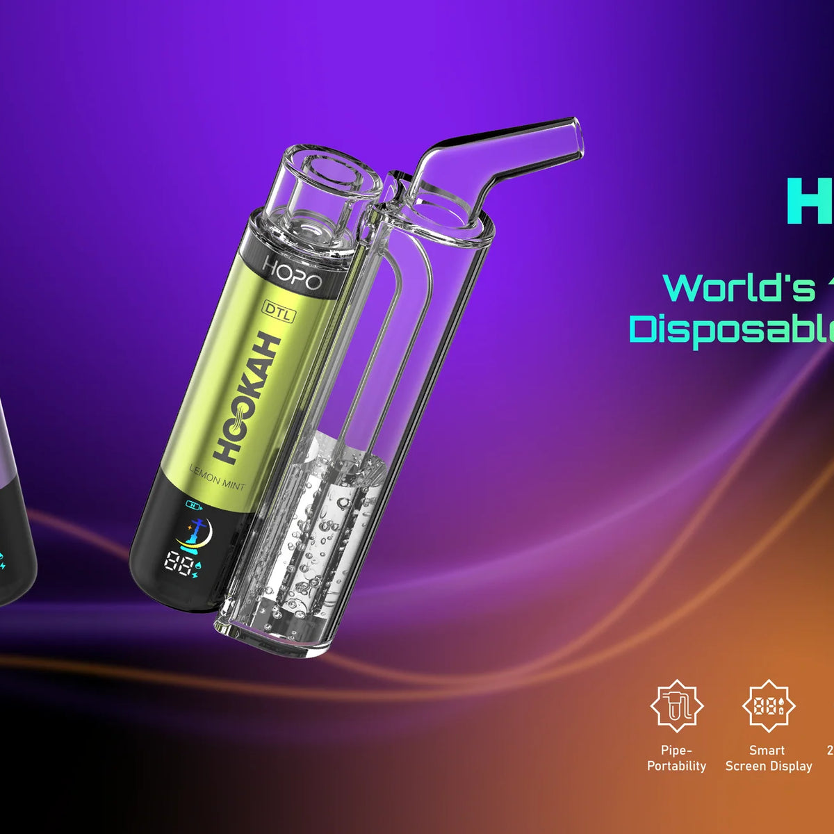 The World's 1st Portable Pipe Disposable HOOKAH Vape The World's 1st Portable Pipe Disposable HOOKAH Vape