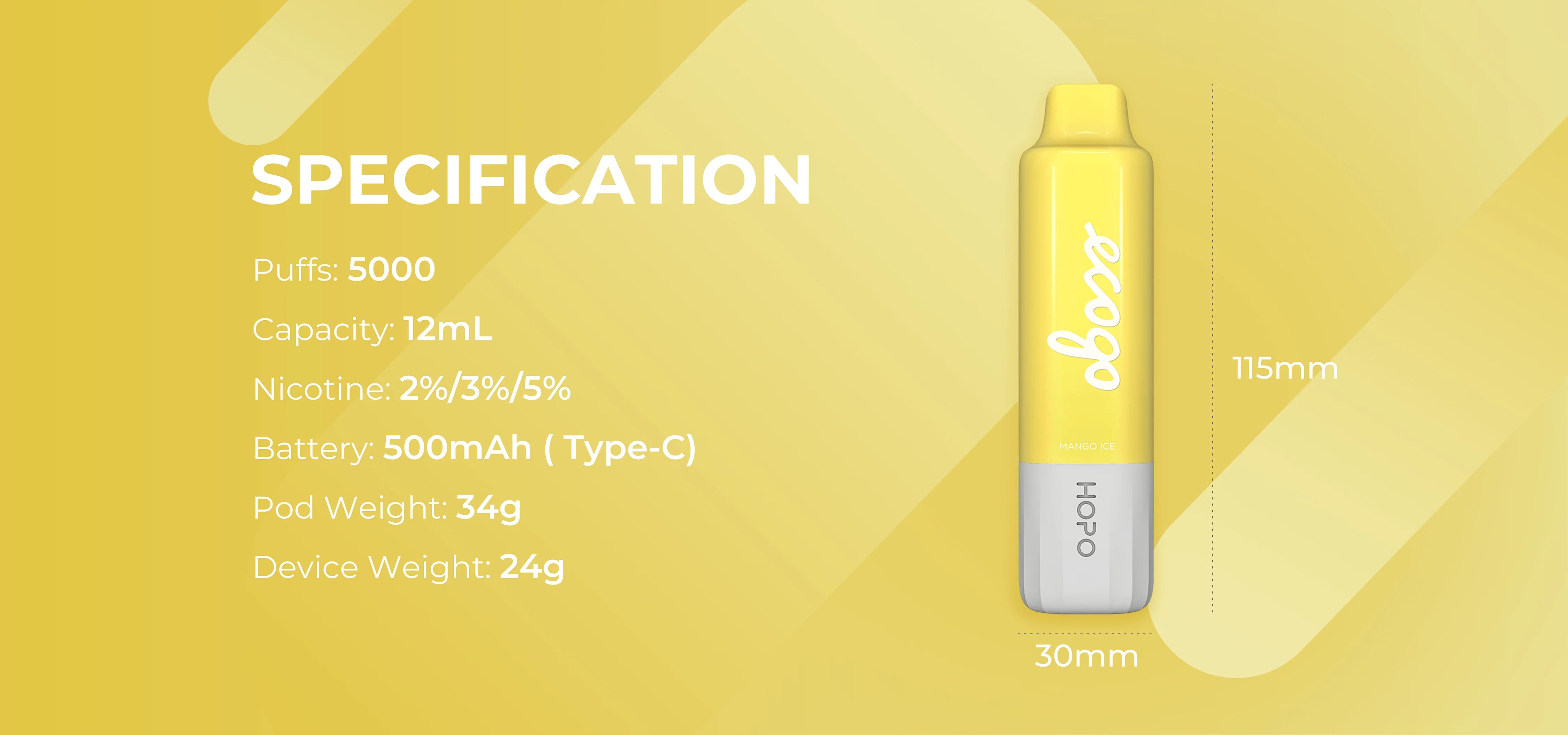 HOPO Ecogo 5000 Puffs Disposable Vape | Eco-Friendly Design HOPO Ecogo 5000 Puffs Disposable Vape | Eco-Friendly Design
